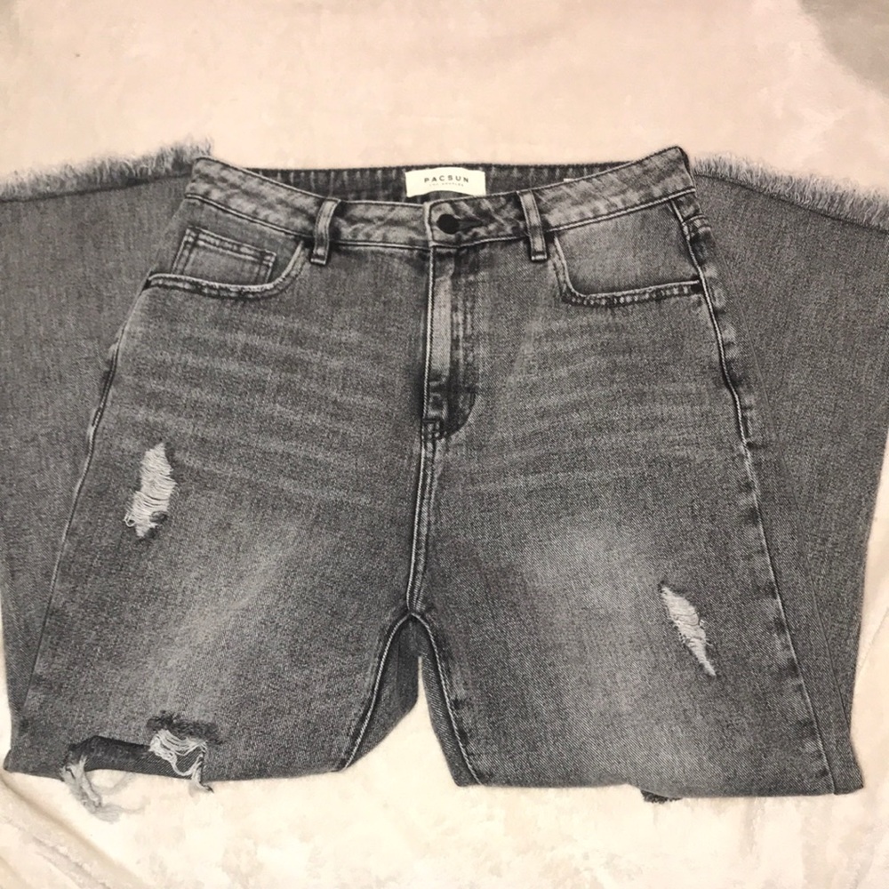 pacsun ripped mom jeans